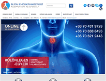 Tablet Screenshot of endokrinkozpont.hu